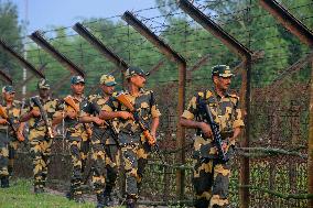 India Bangladesh Border Patrols Intensify - India
