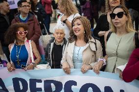 Demonstration for the Trans Law in Madrid