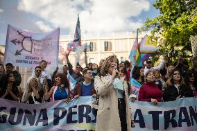 Demonstration for the Trans Law in Madrid