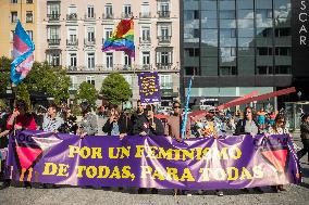 Demonstration for the Trans Law in Madrid