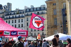 Anti-Fascist Village Opposes Far Right Demonstration - Paris