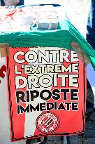 Anti-Fascist Village Opposes Far Right Demonstration - Paris