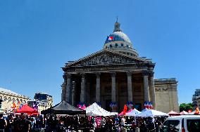 Anti-Fascist Village Opposes Far Right Demonstration - Paris
