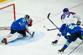 ICE HOCKEY WC SLOVAKIA-SLOVENIA