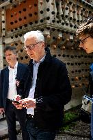 Rachida Dati Visits International Architecture Exhibition - Venise