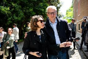 Rachida Dati Visits International Architecture Exhibition - Venise