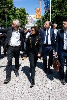 Rachida Dati Visits International Architecture Exhibition - Venise