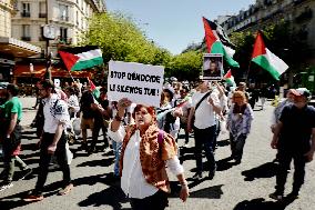 Demonstration for Gaza in Paris