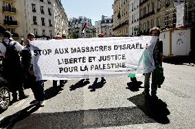 Demonstration for Gaza in Paris