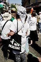 Demonstration for Gaza in Paris