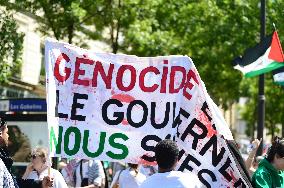 Demonstration for Gaza in Paris