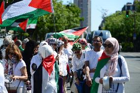 Demonstration for Gaza in Paris