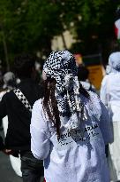 Demonstration for Gaza in Paris