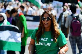 Demonstration for Gaza in Paris