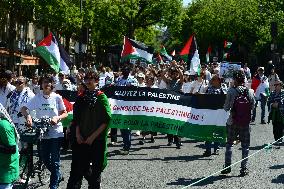Demonstration for Gaza in Paris