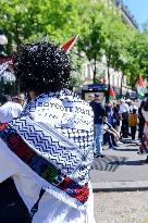 Demonstration for Gaza in Paris