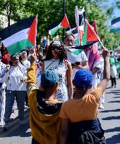 Demonstration for Gaza in Paris