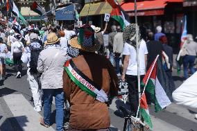 Demonstration for Gaza in Paris