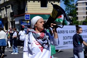 Demonstration for Gaza in Paris