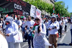 Demonstration for Gaza in Paris
