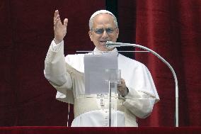 Pope Leo XIV Leads His First Regina Caeli Prayer - Vatican
