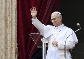 Pope Leo XIV Leads His First Regina Caeli Prayer - Vatican