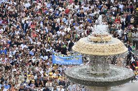 Pope Leo XIV Leads His First Regina Caeli Prayer - Vatican