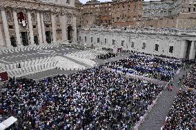 Pope Leo XIV Leads His First Regina Caeli Prayer - Vatican