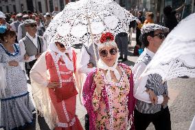 Dancing Through Madrid Street Parade - Spain