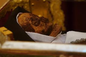 Public Veneration of Saint Teresa in Alba de Tormes - Spain