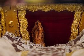 Public Veneration of Saint Teresa in Alba de Tormes - Spain
