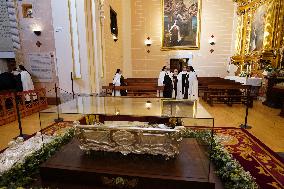 Public Veneration of Saint Teresa in Alba de Tormes - Spain
