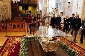 Public Veneration of Saint Teresa in Alba de Tormes - Spain
