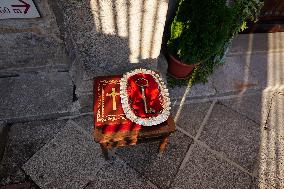 Public Veneration of Saint Teresa in Alba de Tormes - Spain