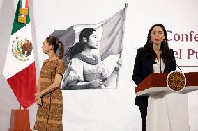 Mexico’s President Claudia Sheinbaum Holds Briefing