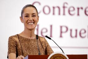 Mexico’s President Claudia Sheinbaum Holds Briefing