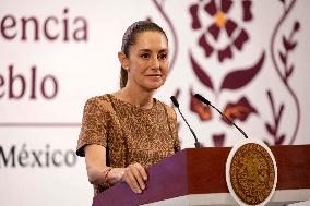 Mexico’s President Claudia Sheinbaum Holds Briefing