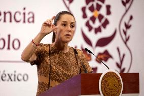 Mexico’s President Claudia Sheinbaum Holds Briefing