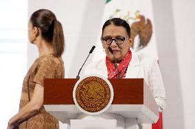 Mexico’s President Claudia Sheinbaum Holds Briefing