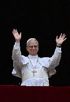Pope Leo XIV Leads His First Regina Caeli Prayer - Vatican