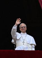 Pope Leo XIV Leads His First Regina Caeli Prayer - Vatican