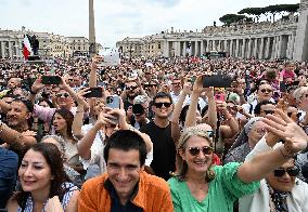 Pope Leo XIV Leads His First Regina Caeli Prayer - Vatican