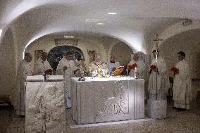Pope Leo XIV Celebrates Mass At The Tomb Of St Peter - Vatican