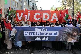 Pro-Palestinian Rally in Istanbul - Turkey