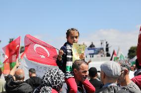 Pro-Palestinian Rally in Istanbul - Turkey