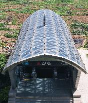 Subway Station Entrances And Exits Resembling Coffins in Hangzhou