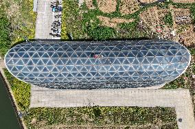 Subway Station Entrances And Exits Resembling Coffins in Hangzhou