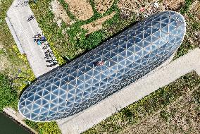 Subway Station Entrances And Exits Resembling Coffins in Hangzhou