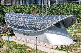 Subway Station Entrances And Exits Resembling Coffins in Hangzhou