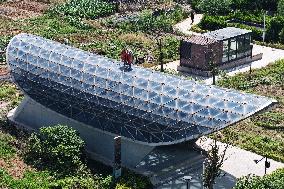 Subway Station Entrances And Exits Resembling Coffins in Hangzhou